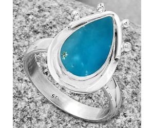Natural Smithsonite Ring size-8.5 SDR190342 R-1513, 8x14 mm