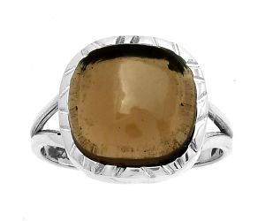 Natural Smoky Quartz - Brazil Ring size-8 SDR190535 R-1074, 12x12 mm