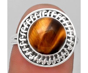 Natural Tiger Eye - Africa Ring size-8 SDR193967 R-1279, 11x11 mm