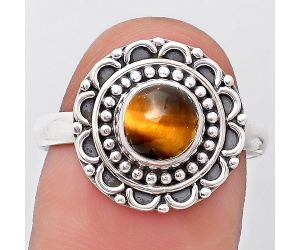 Natural Tiger Eye - Africa Ring size-9 SDR194521 R-1256, 7x7 mm