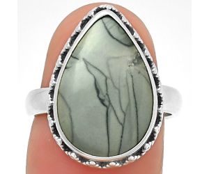 Natural Picasso Jasper Ring size-7 SDR194532 R-1096, 12x18 mm