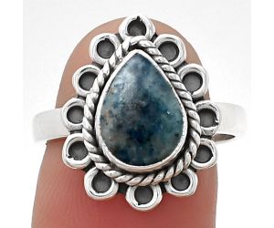 Natural Blue Scheelite - Turkey Ring size-7.5 SDR203363 R-1256, 8x10 mm