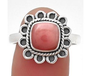 Natural Guava Quartz - Brazil Ring size-8 SDR203366 R-1256, 8x8 mm