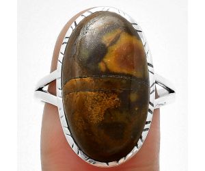 Outback Jasper Ring size-9 SDR206966 R-1074, 12x21 mm