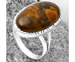 Outback Jasper Ring size-9 SDR206966 R-1074, 12x21 mm