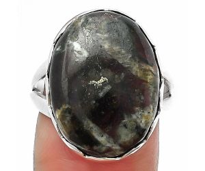 Russian Eudialyte Ring size-8 SDR207682 R-1338, 15x20 mm