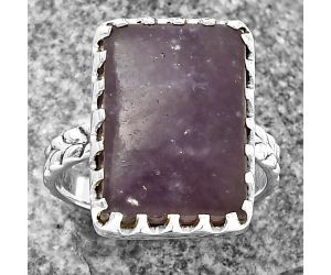 Purple Lepidolite Ring size-7.5 SDR207748 R-1210, 13x18 mm