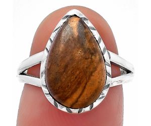 Outback Jasper Ring Size-7 SDR213221 R-1074, 10x15 mm