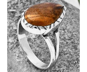 Outback Jasper Ring Size-7 SDR213221 R-1074, 10x15 mm