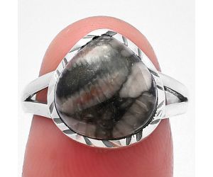 Mexican Cabbing Fossil Ring Size-7 SDR213245 R-1074, 12x12 mm