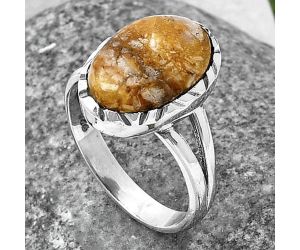 Wild Horse Jasper Ring Size-7 SDR213327 R-1074, 9x14 mm