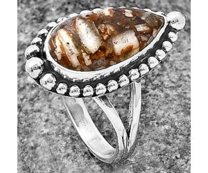 Wild Horse Jasper Ring Size-7.5 SDR213935 R-1154, 9x17 mm