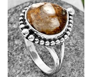 Wild Horse Jasper Ring Size-8.5 SDR213963 R-1154, 14x14 mm