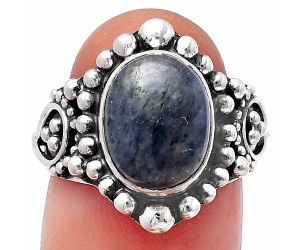 Blue Aventurine Ring size-7.5 SDR215093 R-1154, 9x11 mm