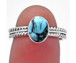 Lucky Charm Tibetan Turquoise Ring size-7 SDR217269 R-1260, 6x8 mm