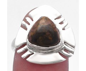 Outback Jasper Ring size-7.5 SDR224711 R-1240, 10x10 mm