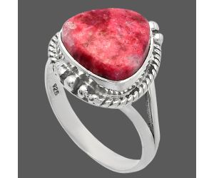 Pink Thulite Ring size-9.5 SDR225625 R-1253, 13x13 mm