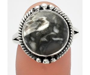 Mexican Cabbing Fossil Ring size-9.5 SDR225782 R-1253, 14x14 mm