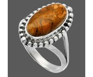 Rock Calcy Ring size-9 SDR225941 R-1154, 8x15 mm