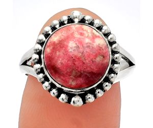 Pink Thulite Ring size-8 SDR225995 R-1154, 10x10 mm