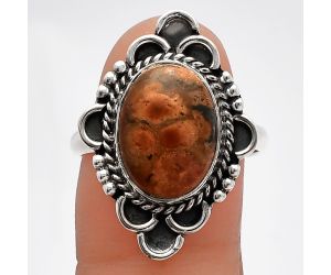 Poppy Jasper Ring size-9 SDR227551 R-1229, 10x14 mm