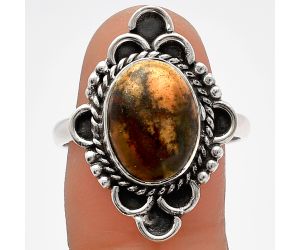 Outback Jasper Ring size-9.5 SDR227612 R-1229, 10x13 mm