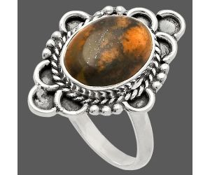 Outback Jasper Ring size-9.5 SDR227612 R-1229, 10x13 mm