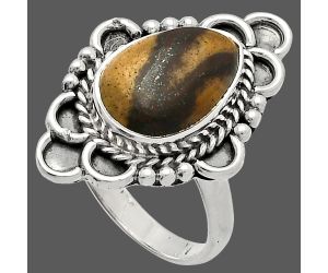 Outback Jasper Ring size-6.5 SDR227626 R-1229, 9x13 mm