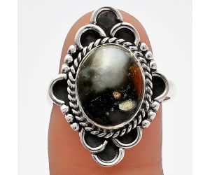 Tabu Jasper Ring size-8 SDR227632 R-1229, 10x12 mm