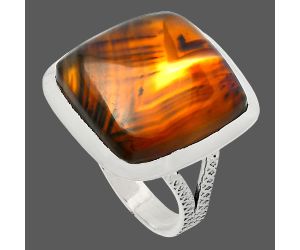 Montana Agate Ring size-8 SDR227857 R-1005, 17x17 mm