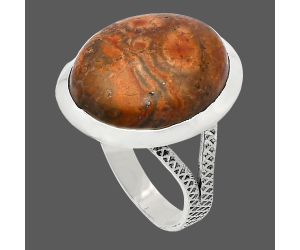 Poppy Jasper Ring size-8 SDR227880 R-1005, 16x18 mm