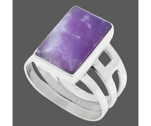 Purple Lepidolite Ring size-8 SDR228928 R-1400, 10x15 mm