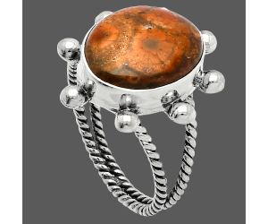 Mexican Bird Eye Ring size-9.5 SDR228997 R-1268, 12x15 mm