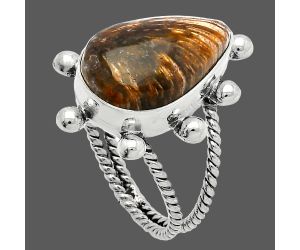 Stick Agate Ring size-8 SDR229012 R-1268, 12x18 mm