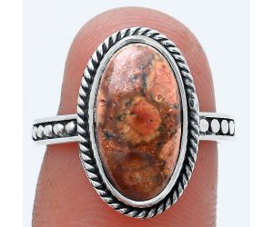 Poppy Jasper Ring size-7 SDR229286 R-1066, 8x15 mm