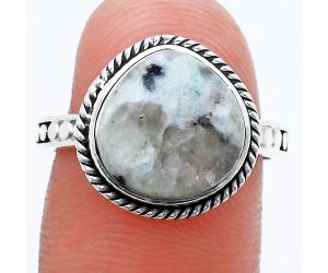 Sesame Jasper Ring size-7.5 SDR229372 R-1066, 12x12 mm