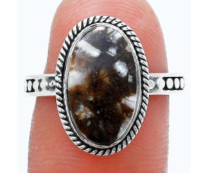 Stick Agate Ring size-8 SDR229401 R-1066, 9x15 mm