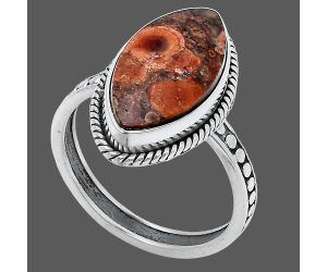 Poppy Jasper Ring size-8 SDR229418 R-1066, 9x18 mm