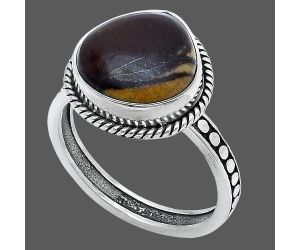 Outback Jasper Ring size-7.5 SDR229425 R-1066, 12x12 mm