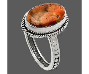 Poppy Jasper Ring size-9 SDR229430 R-1066, 9x14 mm