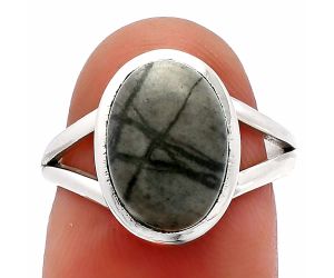 Picasso Jasper Ring size-7 SDR230448 R-1005, 9x13 mm