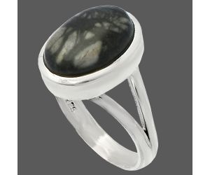 Picasso Jasper Ring size-7 SDR230538 R-1005, 9x13 mm