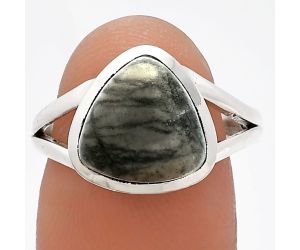 Picasso Jasper Ring size-8 SDR230654 R-1005, 11x11 mm