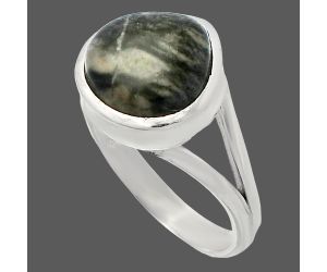 Picasso Jasper Ring size-8 SDR230658 R-1005, 11x11 mm