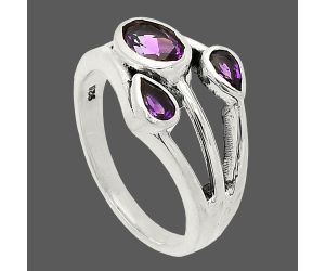 African Amethyst Ring size-8 SDR233197 R-1024, 7x5 mm