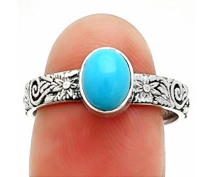 Sleeping Beauty Turquoise Ring size-9 SDR235249 R-1055, 6x8 mm