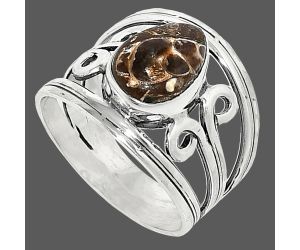 Turtella Jasper Ring size-8 SDR237672 R-1132, 8x11 mm