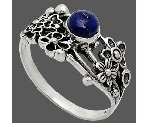 Floral - Lapis Lazuli Ring size-7 SDR238293 R-1041, 5x5 mm