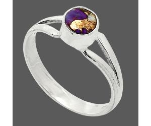Copper Purple Turquoise Ring size-8.5 SDR238303 R-1505, 6x6 mm