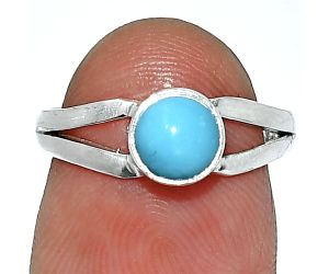 Sleeping Beauty Turquoise Ring size-6 SDR238305 R-1505, 6x6 mm